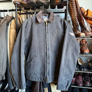 Carhartt Men's Charcoal Gray Military Jacket